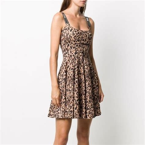 Versace jeans couture leopard summer dress US6 IT 42 0